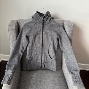 lululemon athletica Heather Gray Zip-Up Hoodie